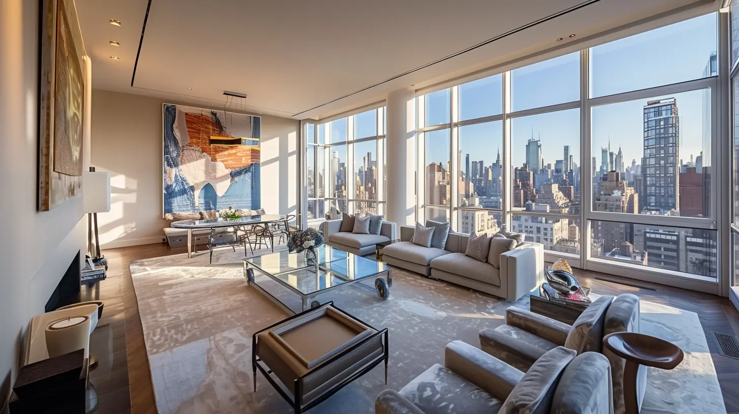 Contemporary Art and Interiors in Luxury Apartments