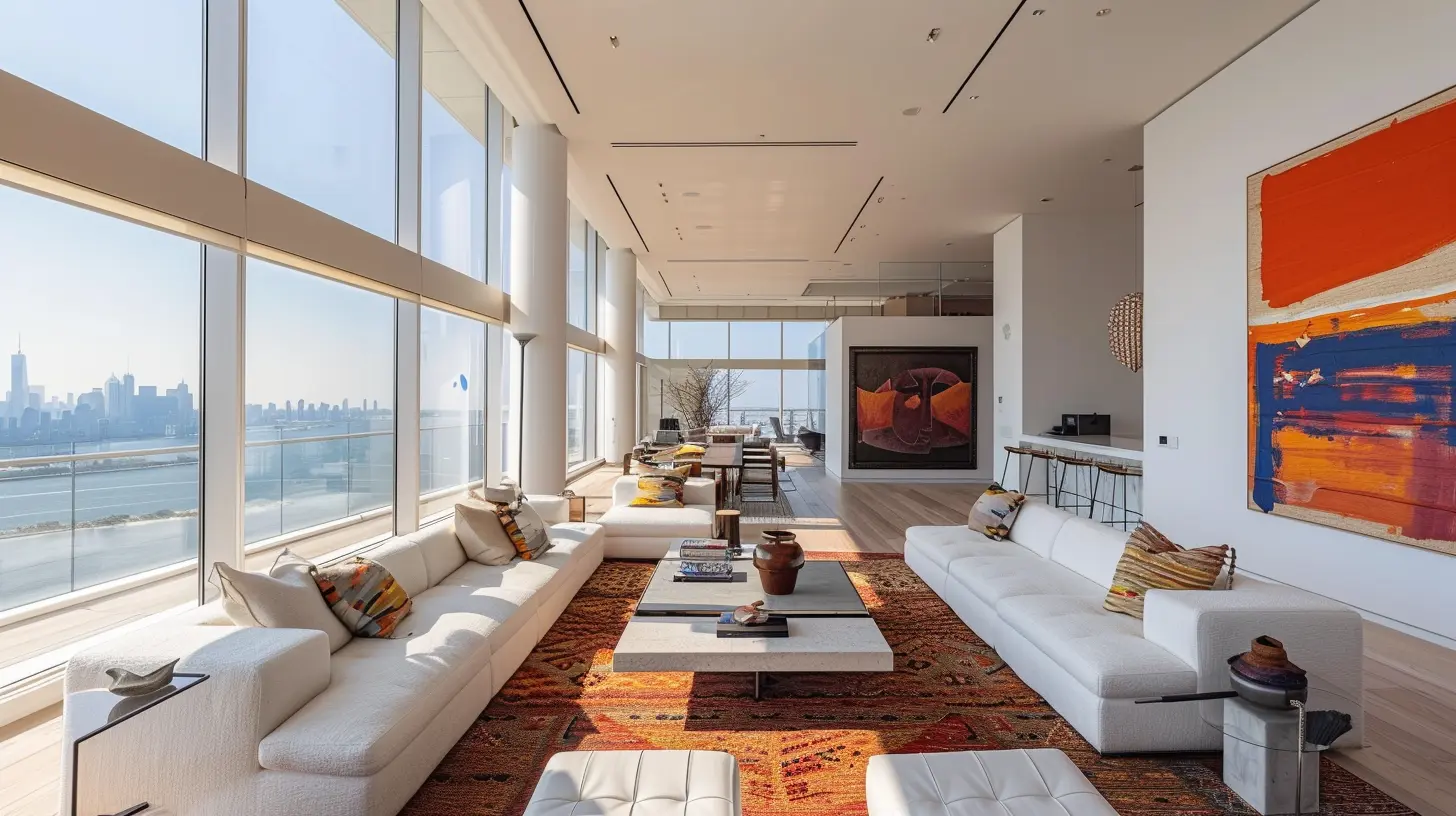 Contemporary Art and Interiors in Luxury Apartments