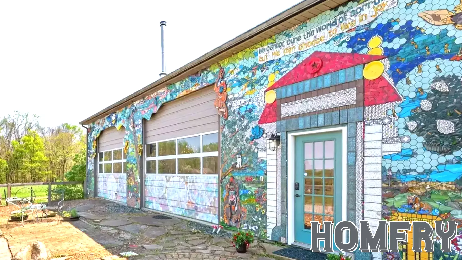 Artist's Home That Has Been Covered in Colorful Mosaic Tile Hits the Market for Under $500K: 'A Living Work of Art'