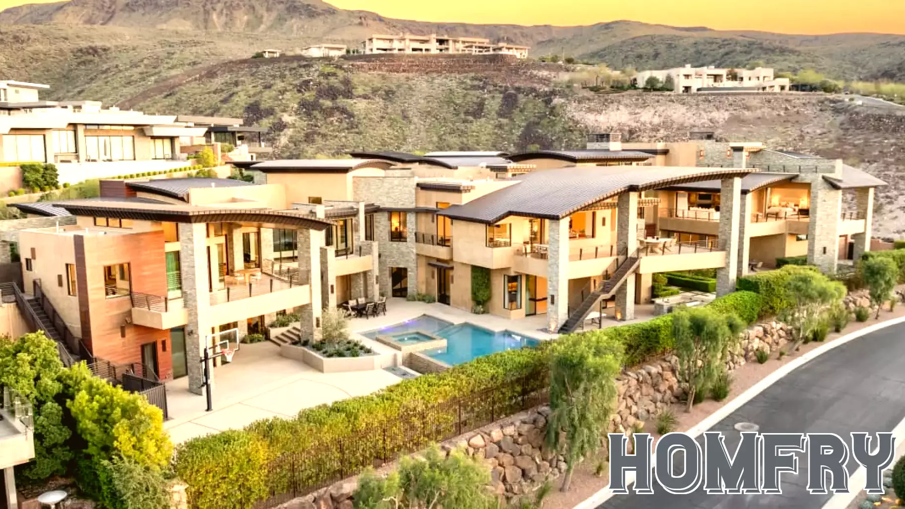 Curvaceous Las Vegas-Area Megamansion Built for an NFL Player Lists for $15 Million