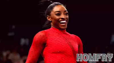 Simone Biles Shows Off Her Gymnastics Skills In a Bikini While Playing Game of 'Stick It' on Custom Trampoline at Her Texas Home